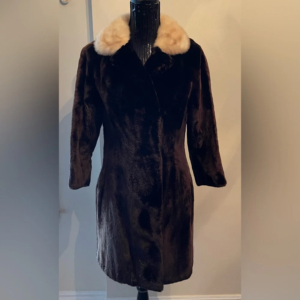 Furs By Koehler Oakville Beaver & Mink Fur Coat - Picture 1 of 16